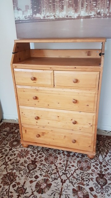 pine changing unit